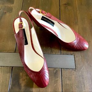 Pinup retro sling backs